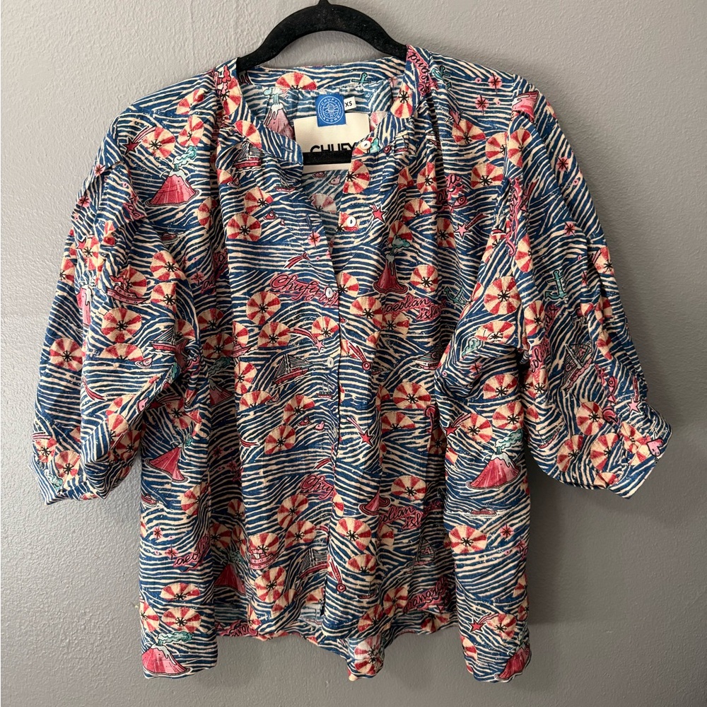 CHUFY beachy oversized blouse XS